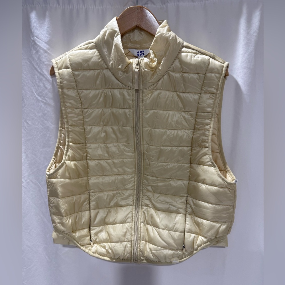JoyLab Women’s Cream Quilted Puffer Vest NWT Size XL